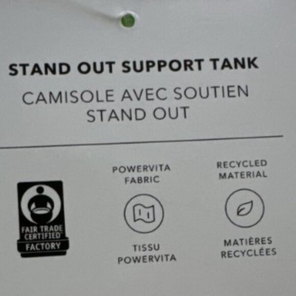 Girls Size Large 12 Athleta Girl Stand Out Support Tank Top Neon Green, Like New - Picture 6 of 6